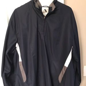 Men’s Augusta grey/black windbreaker XL